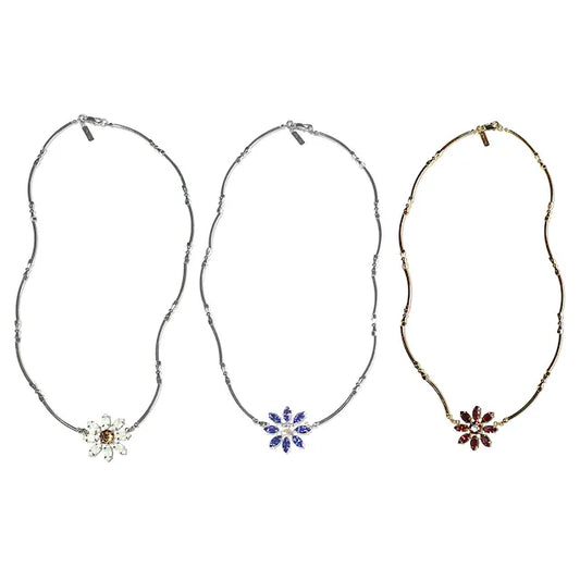 Crystal Flower Necklace