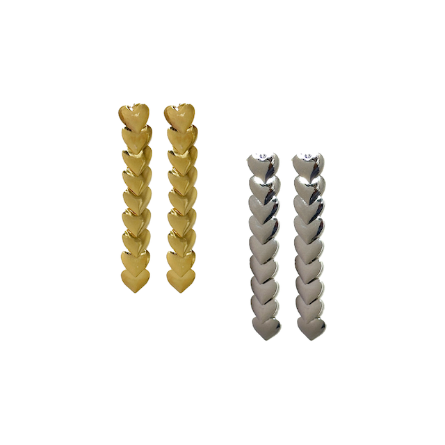Continuous Heart Long Pierce