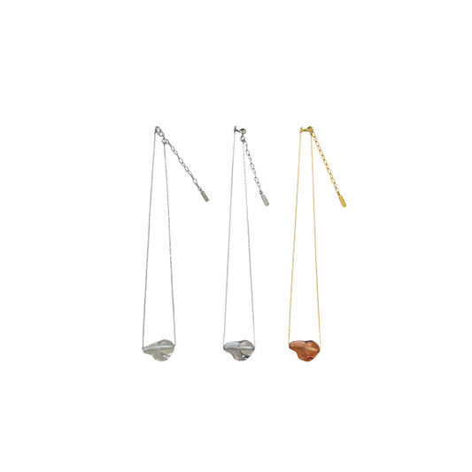 Clear Baroque Pearl Necklace
