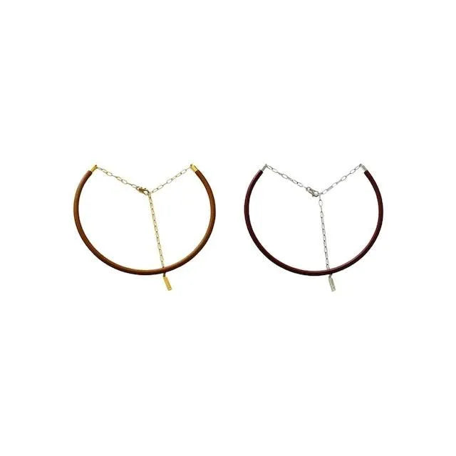Leather Choker Necklace