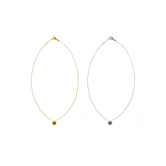 Heart Plate Necklace